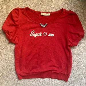 Ank Rouge Sugar Me Puff Sleeve Top